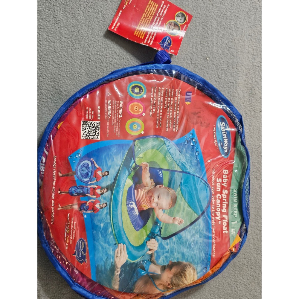 SwimWays Baby Spring Float Sun Canopy designed for babies aged 9-24 months